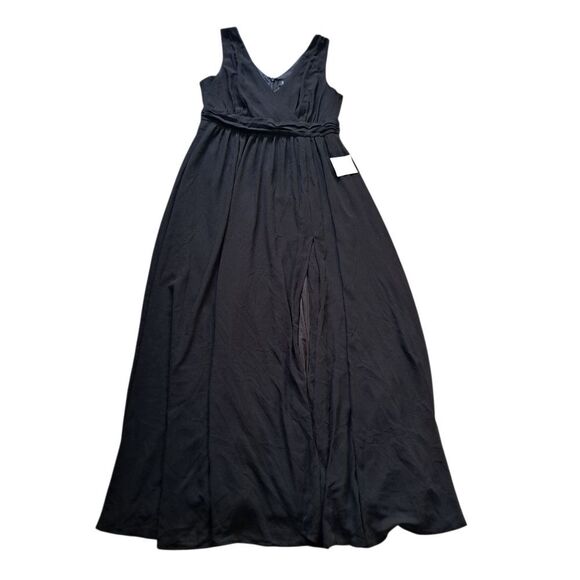 Lulus Thoughts Of Hue Boho Chic Goth Surplice Maxi Dress Black Sz 1XL NWT - Picture 6 of 15